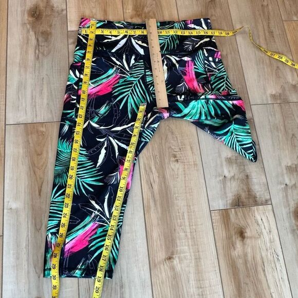 Ideology Women's Capri Leggings Tropical-Floral Size XL - Picture 3 of 10